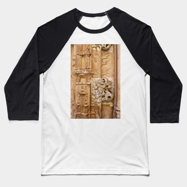 manuelino (style) stone work. Mosteiro da Batalha. Baseball T-Shirt by terezadelpilar